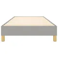 cadre de lit Gris clair 90x200 cm Tissu