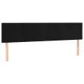 Têtes de lit 2 pcs Noir 100x5x78/88 cm Velours