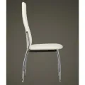 Chaises à manger lot de 6 blanc similicuir
