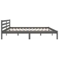 Cadre de lit Bois massif de pin 200x200 cm Gris