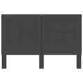 Tête de lit touffetée Gris foncé Tissu 140x200 cm