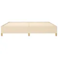 Cadre de lit Crème 200 x 200 cm Tissu