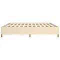 Cadre de lit Crème 200 x 200 cm Tissu