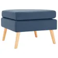 Repose-pied Bleu Tissu
