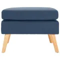 Repose-pied Bleu Tissu