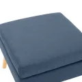 Repose-pied Bleu Tissu