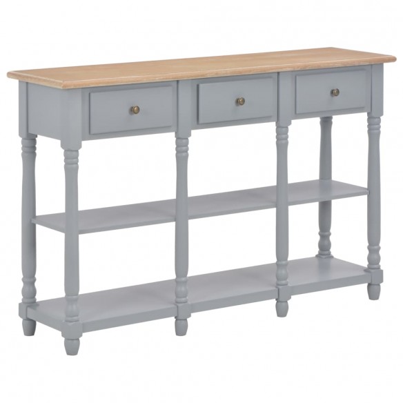 Table console Gris 120x30x76 cm MDF