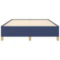 Cadre de lit Bleu 140x190 cm Tissu