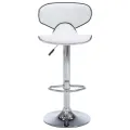 Tabourets de bar 2 pcs blanc similicuir