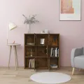 Bibliothèque Chêne fumé 90x30x90 cm Bois d'ingénierie