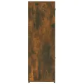 Bibliothèque Chêne fumé 90x30x90 cm Bois d'ingénierie