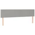 cadre de lit avec matelas Gris clair 200x200cm Tissu