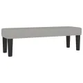 cadre de lit avec matelas Gris clair 140x190cm Tissu