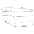 cadre de lit avec matelas Noir 80x200cm Similicuir