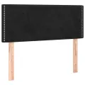 cadre de lit avec matelas Noir 90x200 cm Velours
