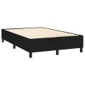 cadre de lit avec matelas Noir 120x200 cm Tissu