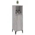 Armoire salle de bain sonoma gris 30x30x100 cm