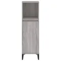 Armoire salle de bain sonoma gris 30x30x100 cm