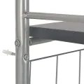 Ensemble à dîner pliant 3 pcs et étagère de rangement MDF acier