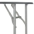 Ensemble à dîner pliant 3 pcs et étagère de rangement MDF acier