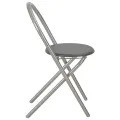 Ensemble à dîner pliant 3 pcs et étagère de rangement MDF acier