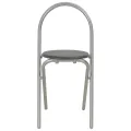 Ensemble à dîner pliant 3 pcs et étagère de rangement MDF acier