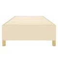 cadre de lit Crème 100x200 cm Tissu