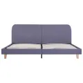 Cadre de lit Gris clair Tissu 160 x 200 cm