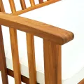 Banc de jardin avec coussin 147 cm Bois d'acacia massif