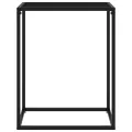 Table console Noir 60x35x75 cm Verre trempé