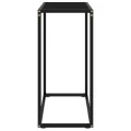 Table console Noir 60x35x75 cm Verre trempé
