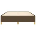 Cadre de lit Marron foncé 140x200 cm Tissu