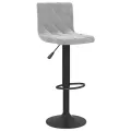 Tabourets de bar 2 pcs Gris clair Velours