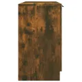 Armoire de bain Chêne fumé 64,5x33,5x59 cm Bois d'ingénierie