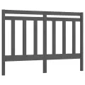 Tête de lit Gris 166x4x100 cm Bois massif de pin