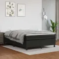 cadre de lit avec matelas Noir 140x200 cm Similicuir