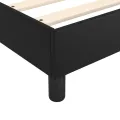 cadre de lit avec matelas Noir 140x200 cm Similicuir