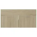 Armoire d'évier Chêne sonoma 90x38,5x46 cm Aggloméré