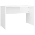 Ensemble de coiffeuse Blanc brillant 86,5x35x136 cm