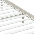 Cadre de lit Blanc Bois de pin massif 200x200 cm
