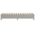 cadre de lit Gris clair 90x190 cm Tissu