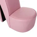 Chaise en forme de chaussure à talon haut Rose Similicuir
