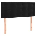cadre de lit et matelas Noir 80x200 cm Velours