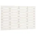 Tête de lit murale Blanc 96x3x63 cm Bois massif de pin