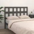 Tête de lit Gris 125,5x4x100 cm Bois massif de pin