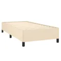 Cadre de lit Crème 100 x 200 cm Tissu