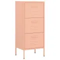 Armoire de rangement Rose 42,5x35x101,5 cm Acier