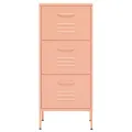 Armoire de rangement Rose 42,5x35x101,5 cm Acier