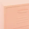Armoire de rangement Rose 42,5x35x101,5 cm Acier