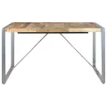 Table de salle à manger 140x140x75 cm Bois de manguier brut